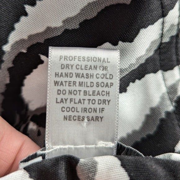 Vintage Cache Animal Print Satin Blouse L – Y2K Glam Rock Street Style Top - Picture 10 of 10